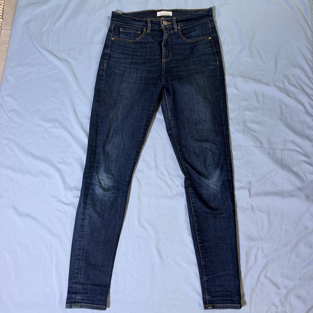 Ann Taylor LOFT Skinny Leg Cut Jeans Women's High-Rise Stretch Size 2 Pants